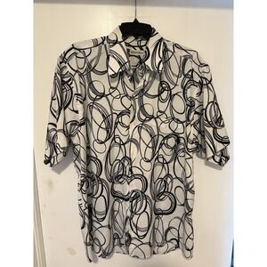 Bullock & Jones Button Down Abstract Shirt Size L